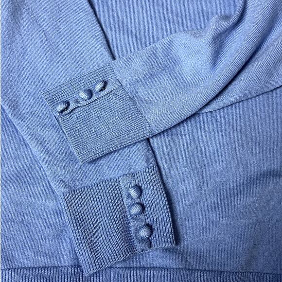 Talbots Sabrina Merino Button Cuff Sweater Pure Merino Wool Women Size 1XP Luxe - Picture 8 of 8